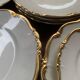 Lot 17 porcelain plates gold edge