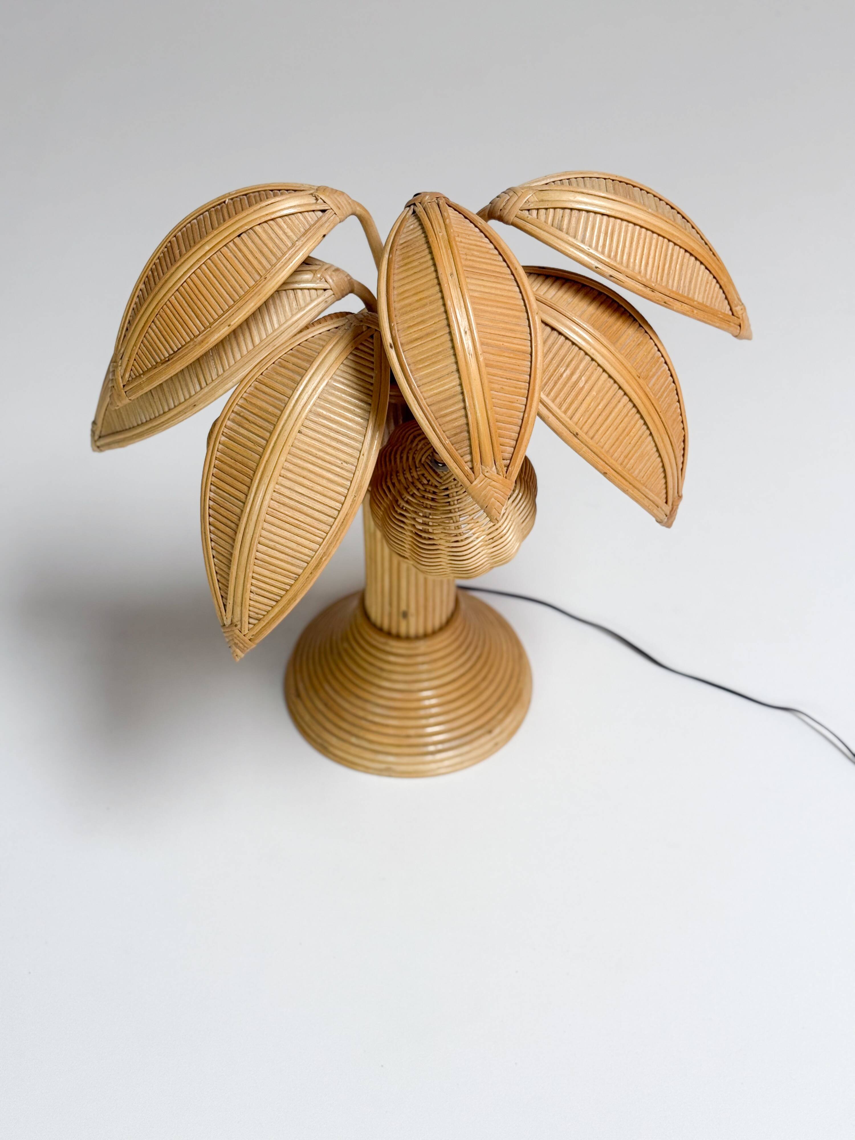 Vintage palm tree lamp