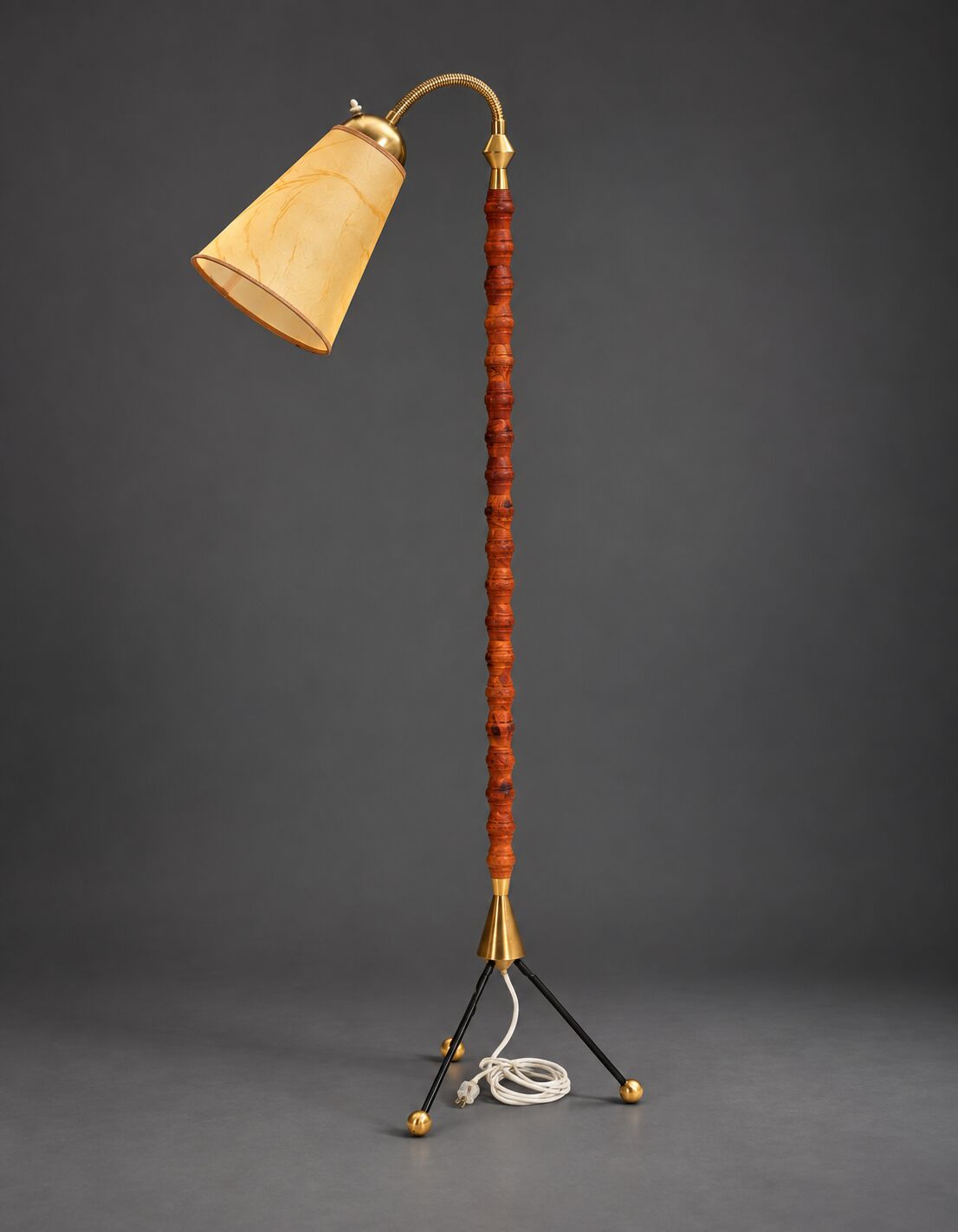 Adjustable Swedish floor lamp, circa 1950–60.