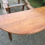Old oval table Louis Philippe with 6 feet