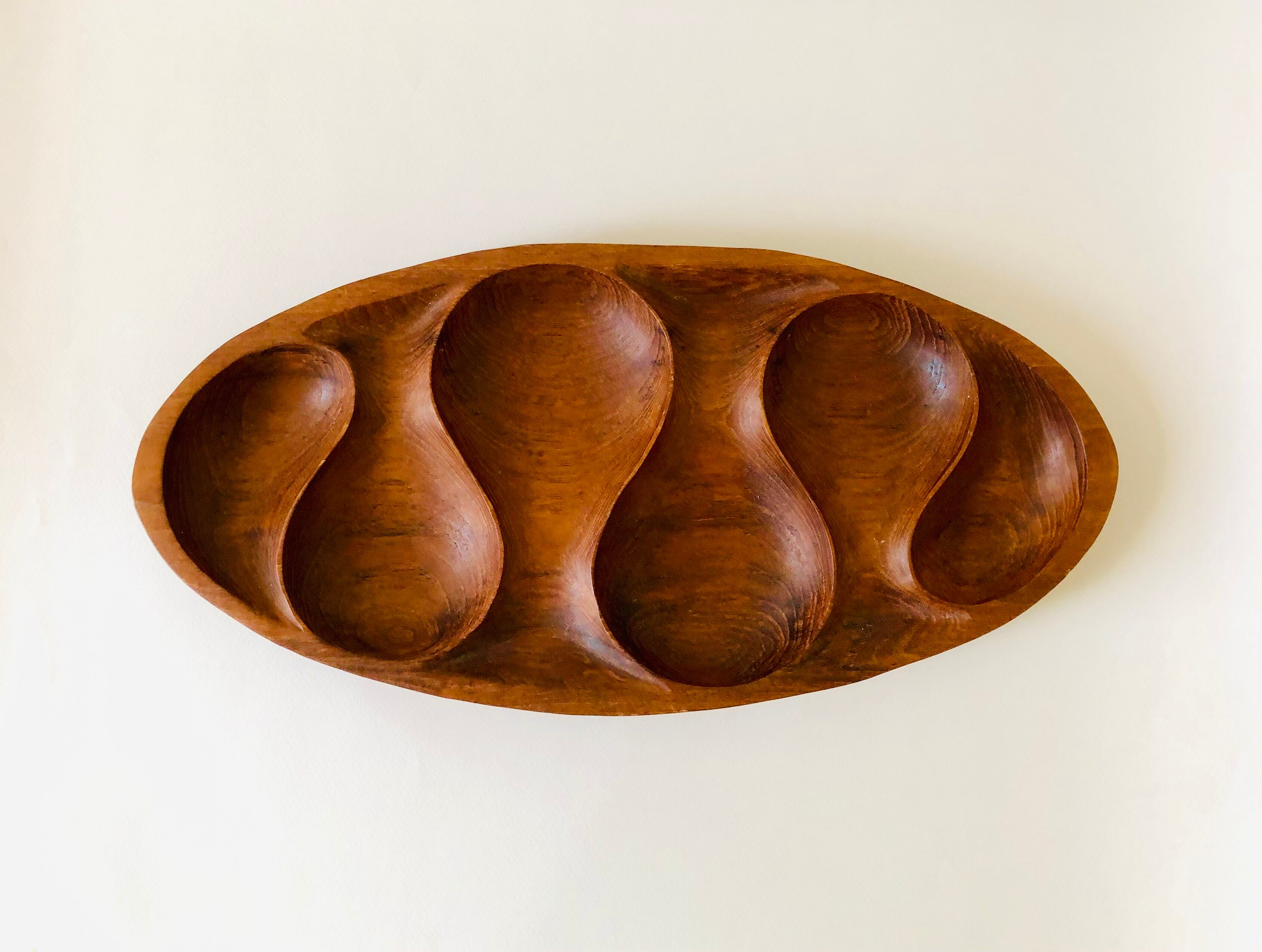 L46cm teak tray by Laur Jensen for Odense Denmark