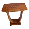 Art Deco walnut pedestal table