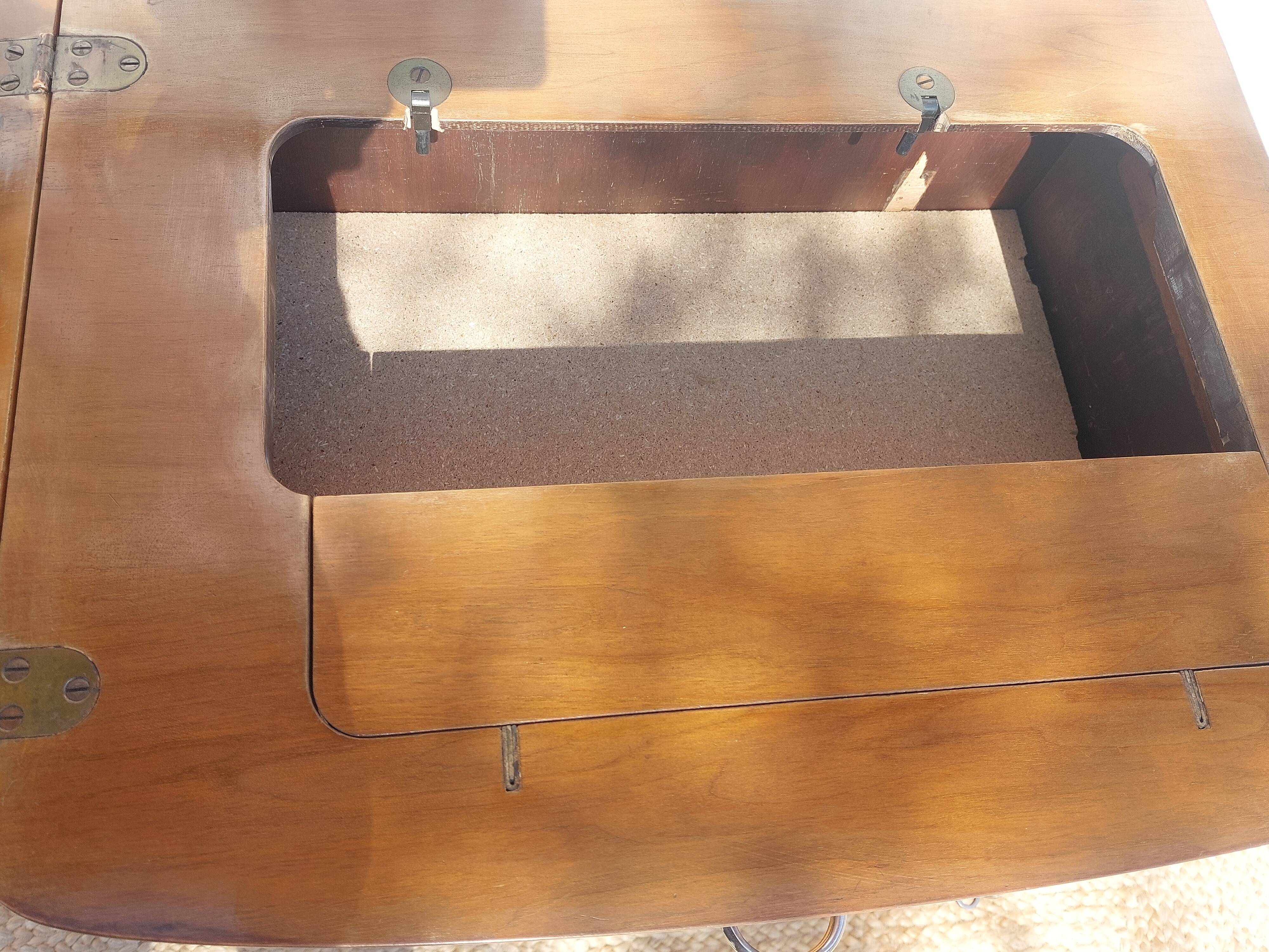 small wooden buffet, vintage