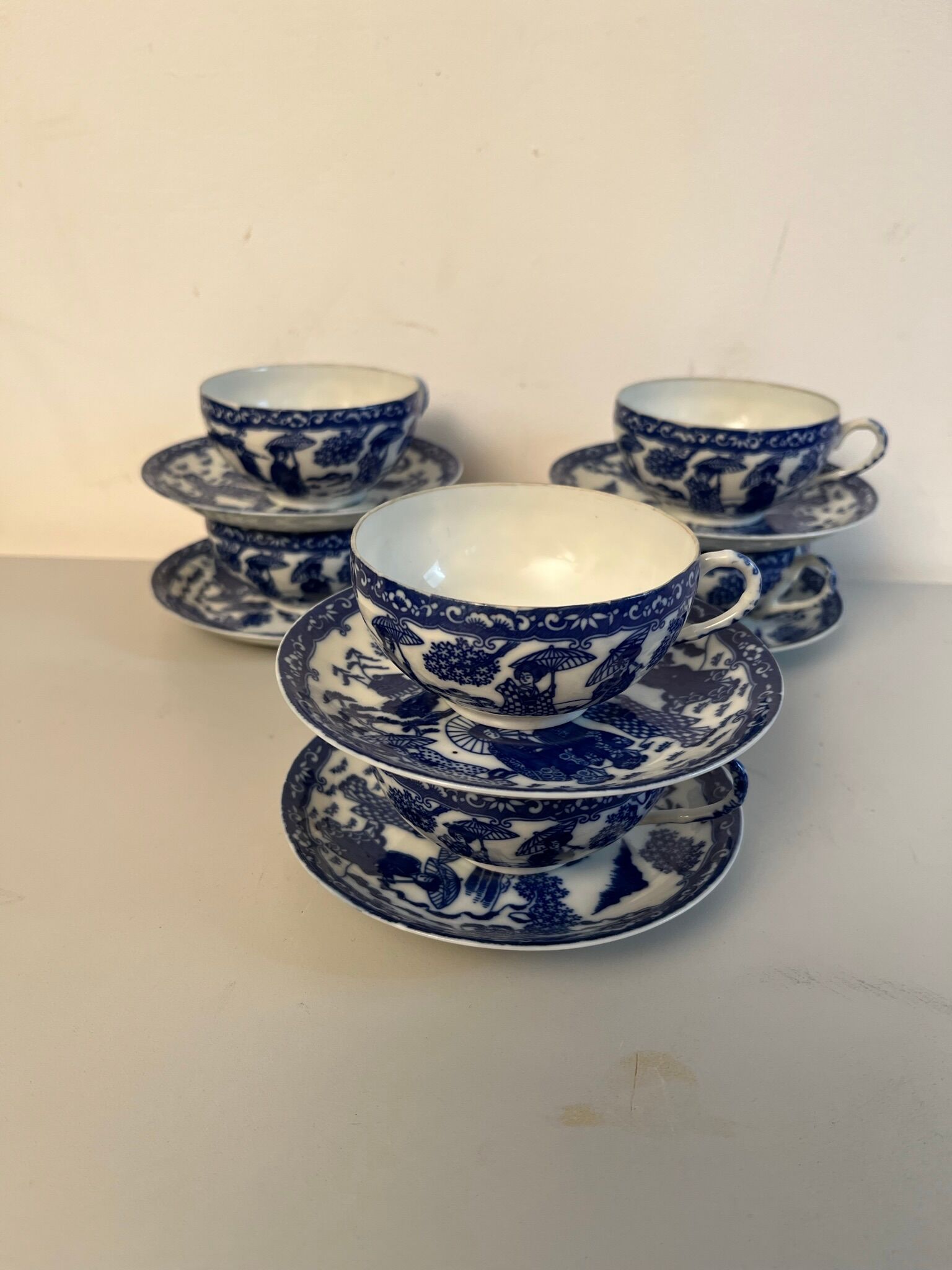 Japanese dragon tea set 12 pieces