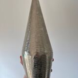 Large silver-clad diamond vase