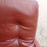 Rotating armchair in vintage skaî 1970