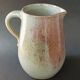Stoneware pitcher from Alsace, incised decoration of vine by Louis Buecher 1986.
