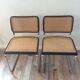 Lot of 2 chairs Marcel Breuer Cesca B32