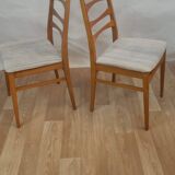 Pair of Scandinavian teak chairs 1960 Denmark
