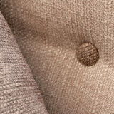 1950s polstery armchair beige, completely restored