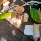 Romantic wall lamp in enamelled metal