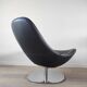 Pair of Tirup Ikea leather armchairs