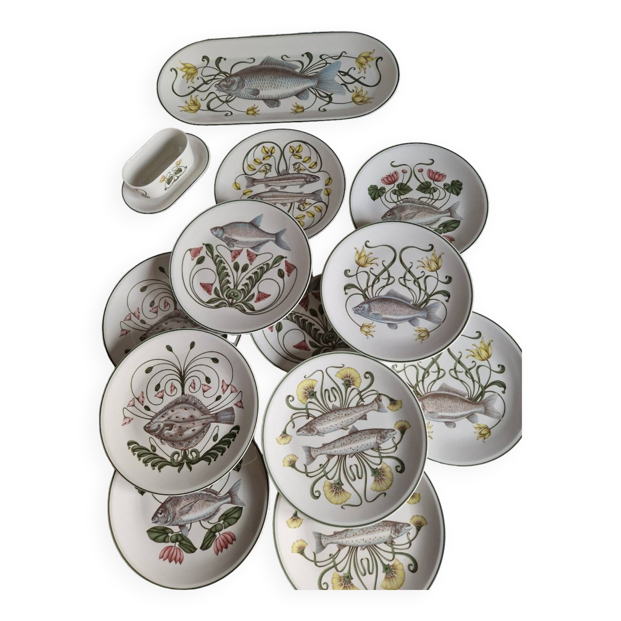 Villeroy and Boch fish service