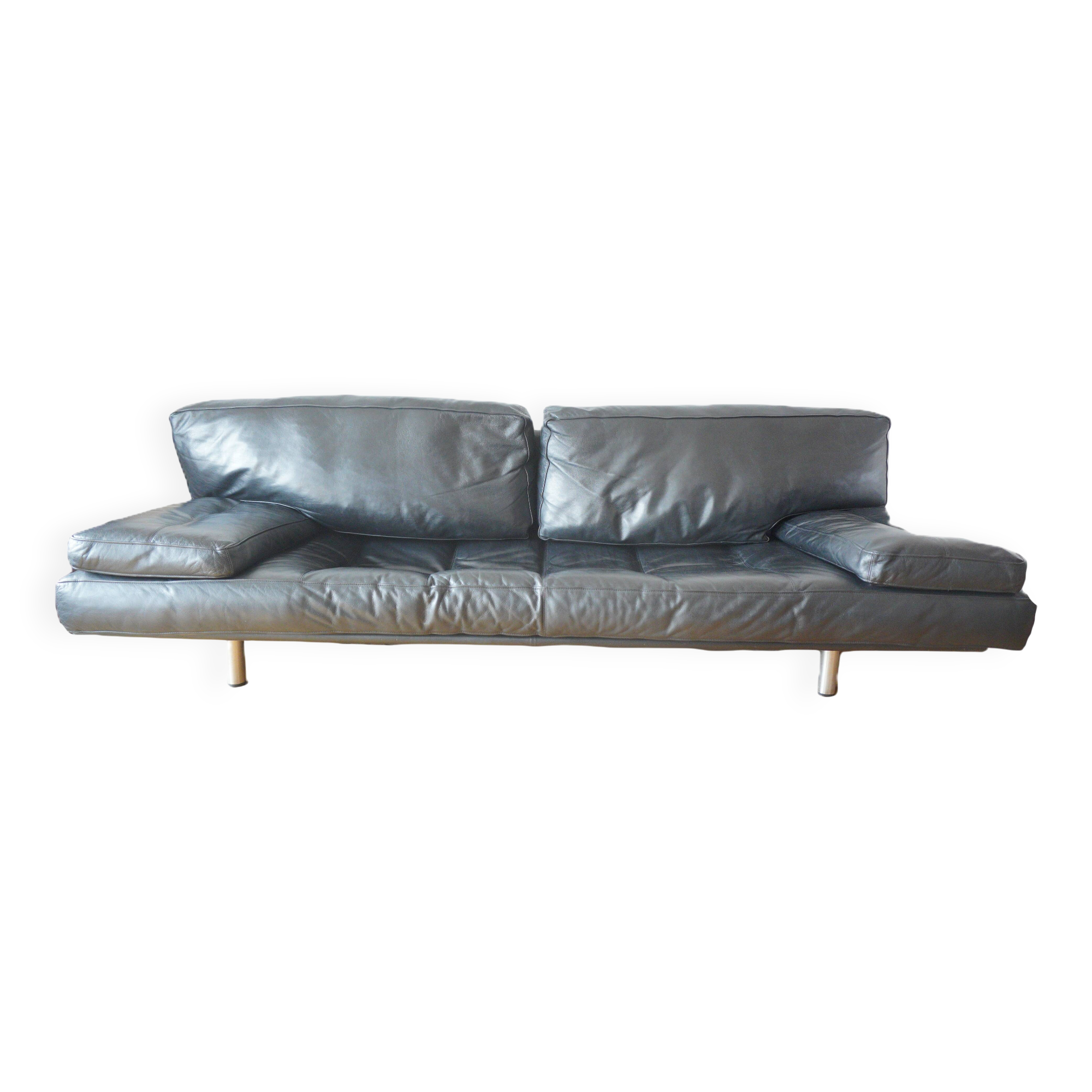 Leather canapé "Milano" by De Pas, D'Urbino and Lomazzi for Zanotta