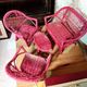 Rattan garden furniture for dolls - vintage