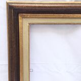 Gilded wooden frame and fabric