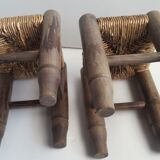 Pair of mini mulched stools