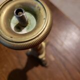 Brass or bronze tripod lamp base