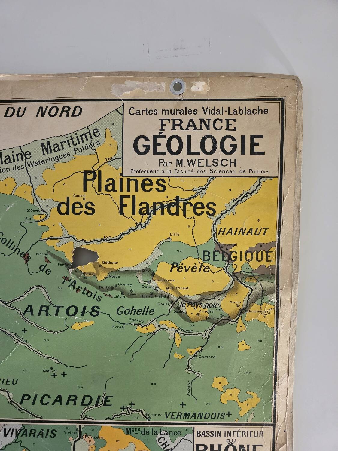 Carte de France vintage (recto verso)