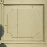 Porte et son imposte en chêne patiné XIX siècle