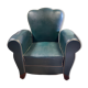 Armchair club moustache Skaï adjustable ep art deco