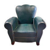 Armchair club moustache Skaï adjustable ep art deco