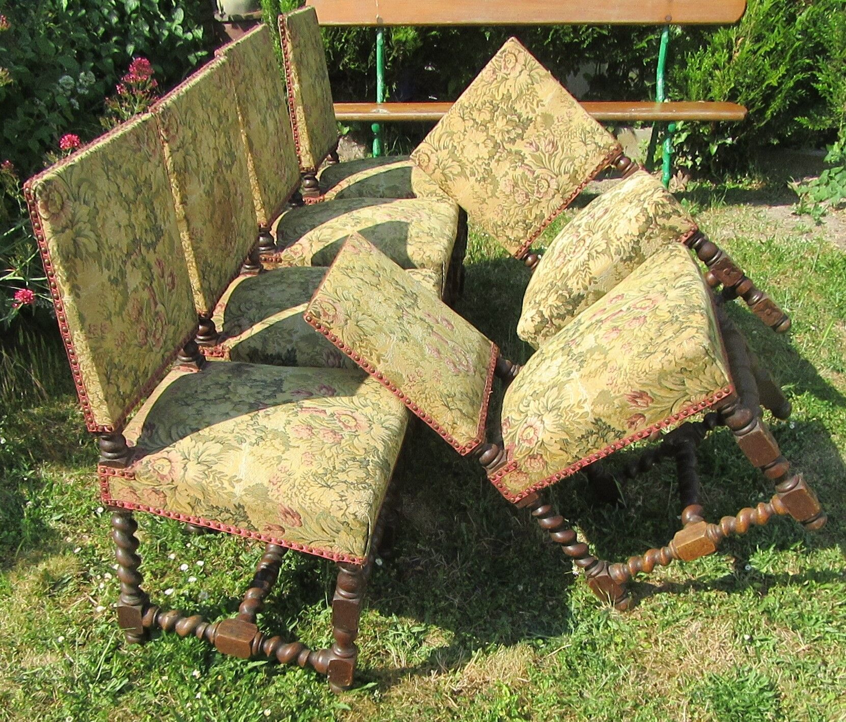 6 louis xiii style chairs