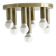 Mid-century ceiling light, brushed brass by Solken Leuchten, 7 lamps.