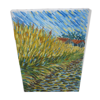 Abstract painting knife painting by Lalanne