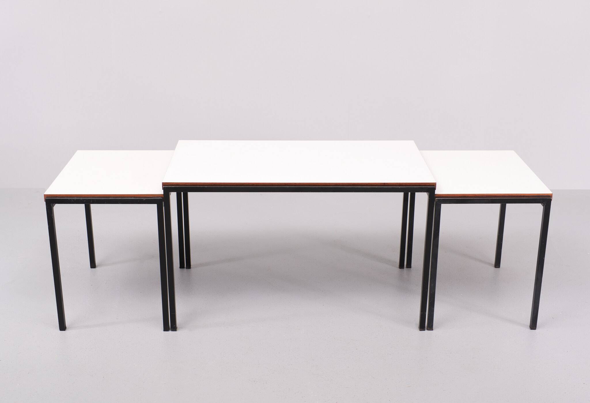 Pastoe nesting tables Cees Braakman ''Japan series'' 1960s Holland