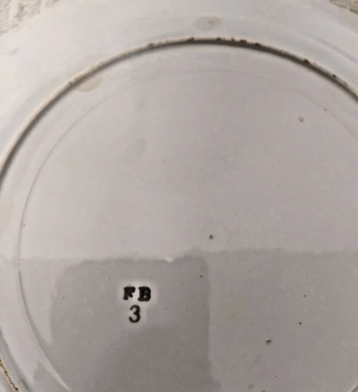 Set of 5 Vintage Badonviller Deep Plates