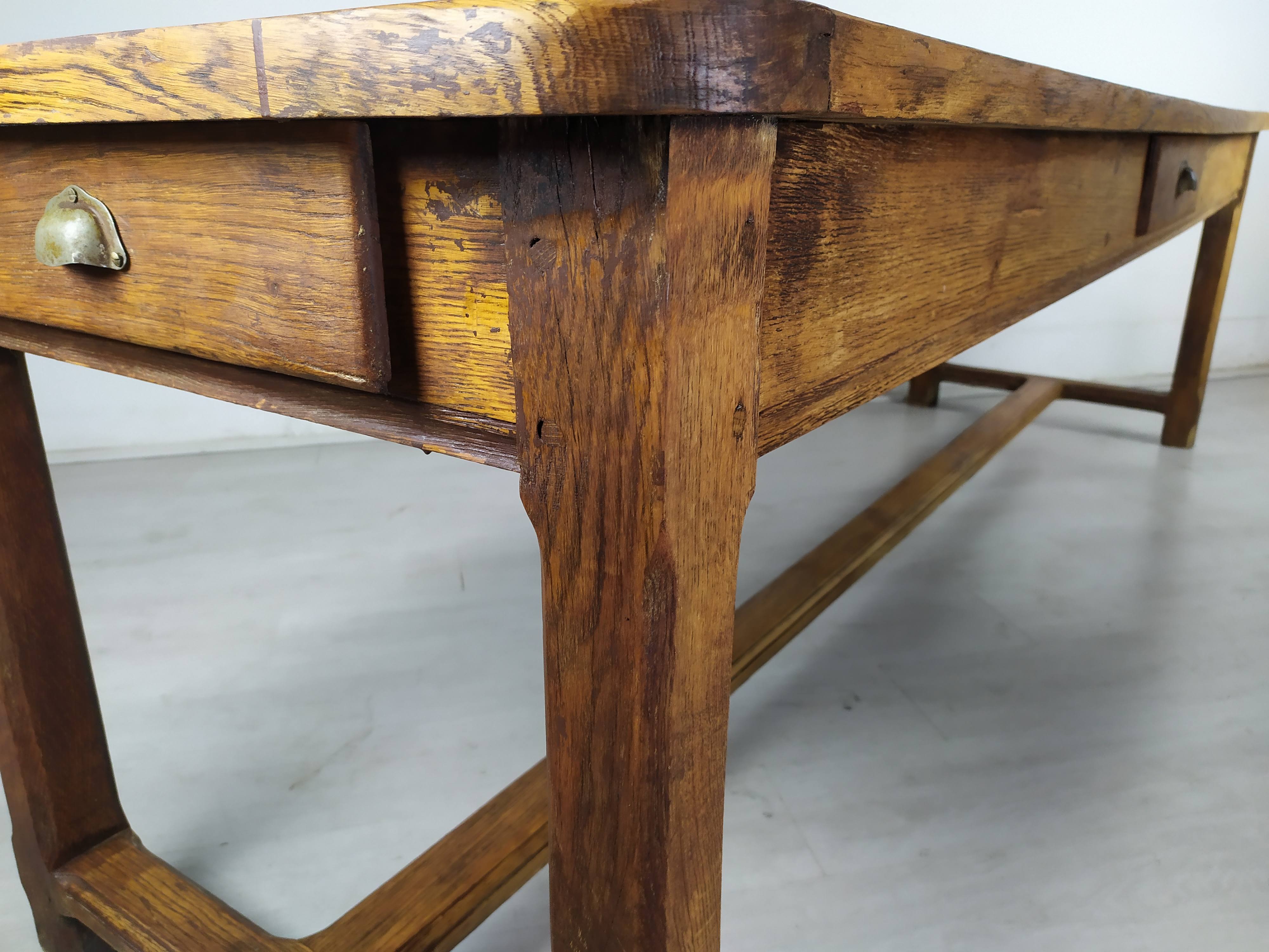 Oak farmhouse table
