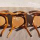 3 Luterma bistro chairs, medium oak finish