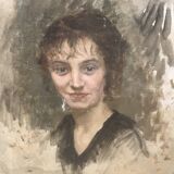 Old portrait painting