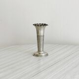 Small vintage soliflore in patinated light metal