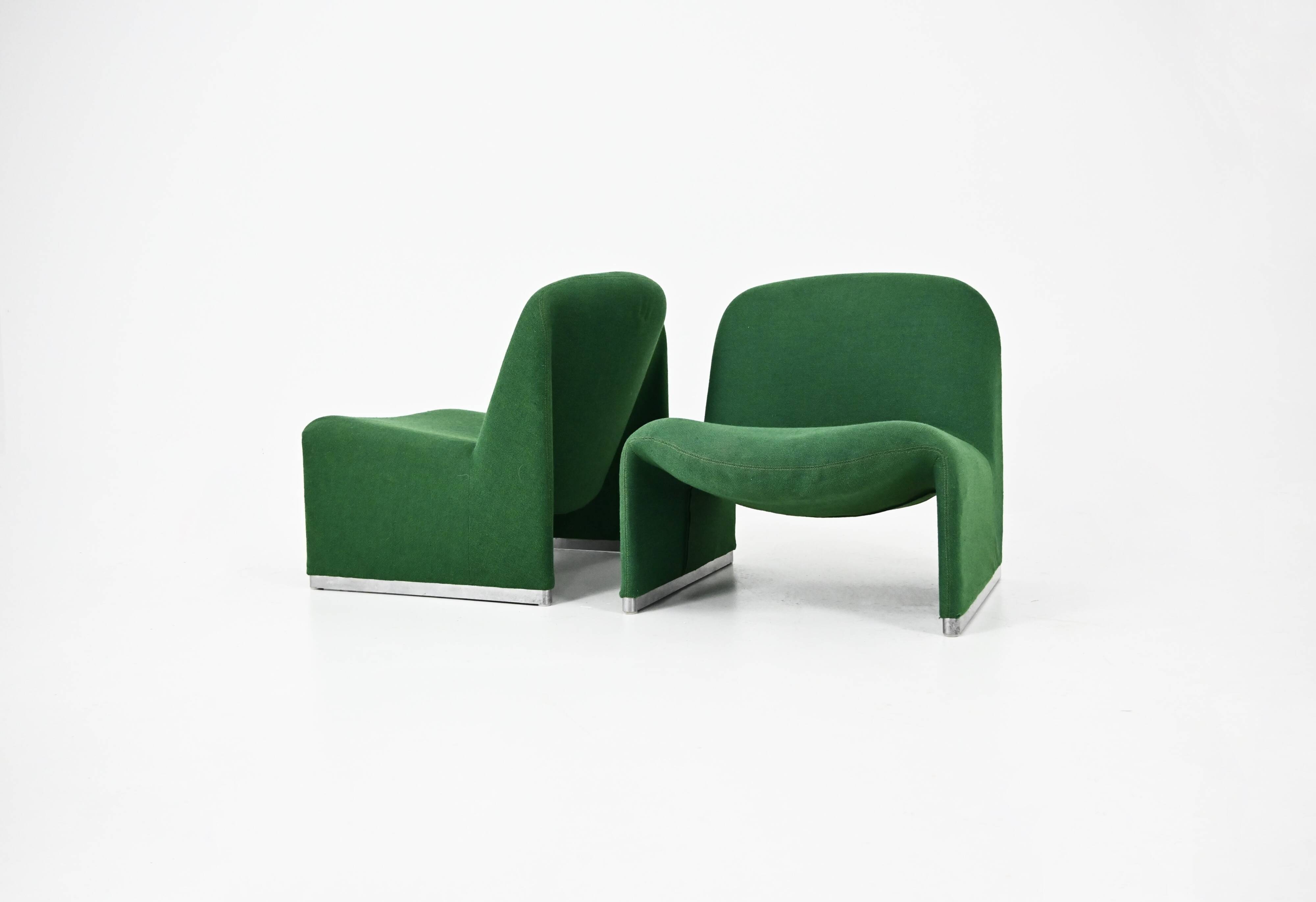 Set de 2 Fauteuils Alky par Giancarlo Piretti pour Anonima Castelli,1970s