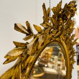Miroir Louis XVI bois doré - fin XIX eme
