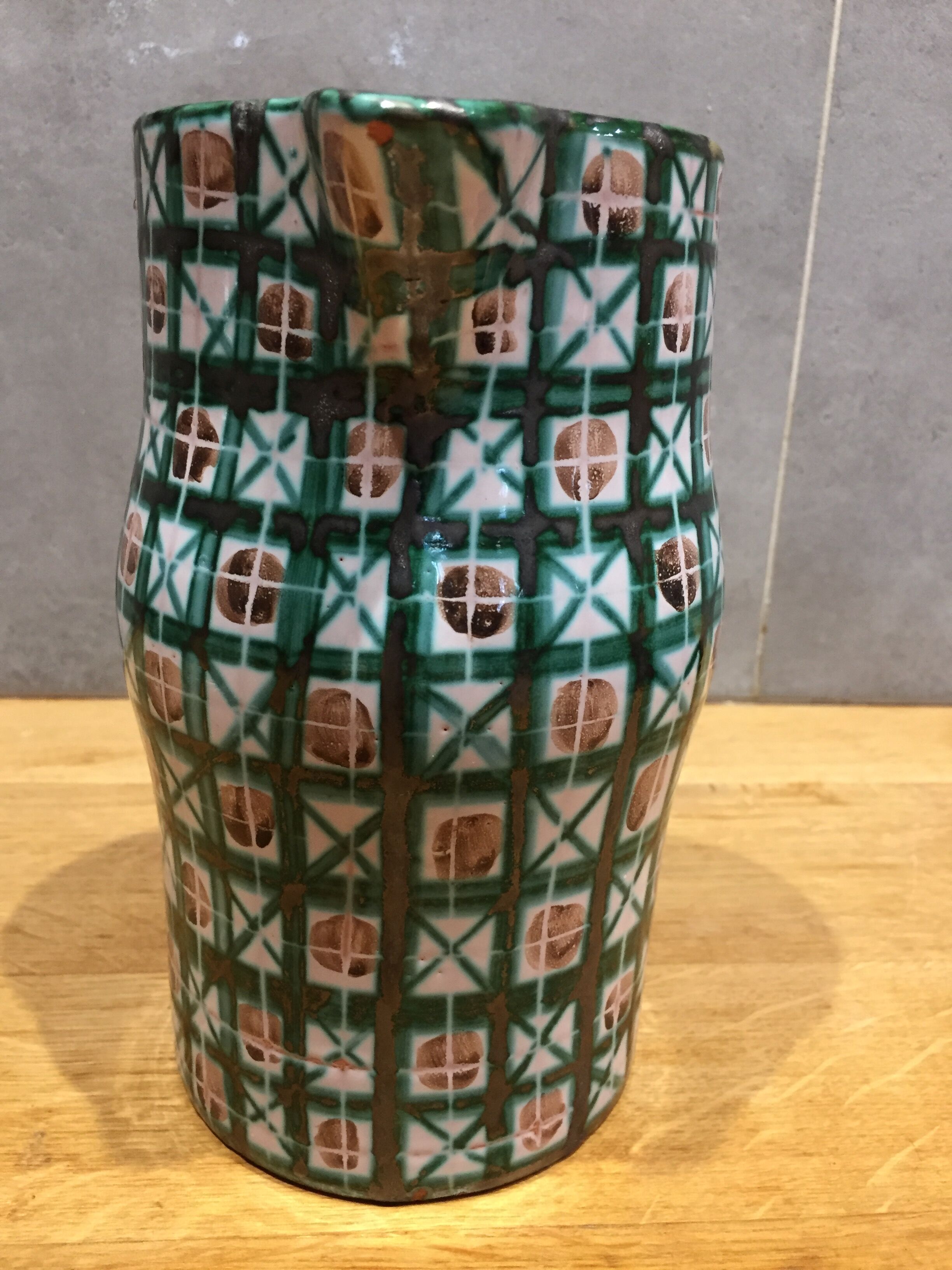 Robert Picault Vallauris ceramic pitcher 60s