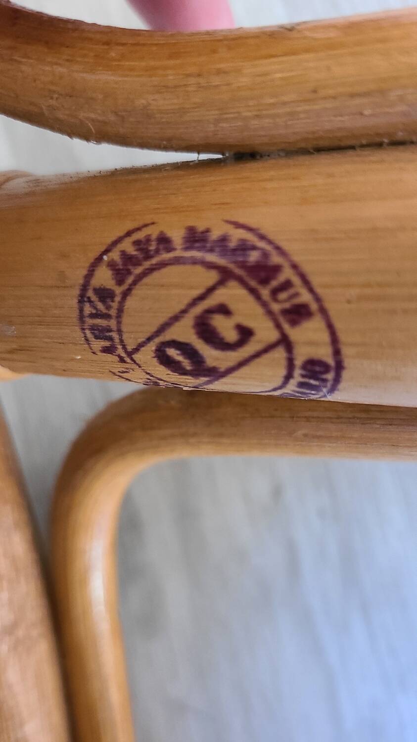 Rattan and Indonesian caning stool