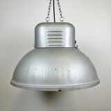 Large Oval Industrial Polish Factory Pendant Lamp from Predom Mesko, 1960s