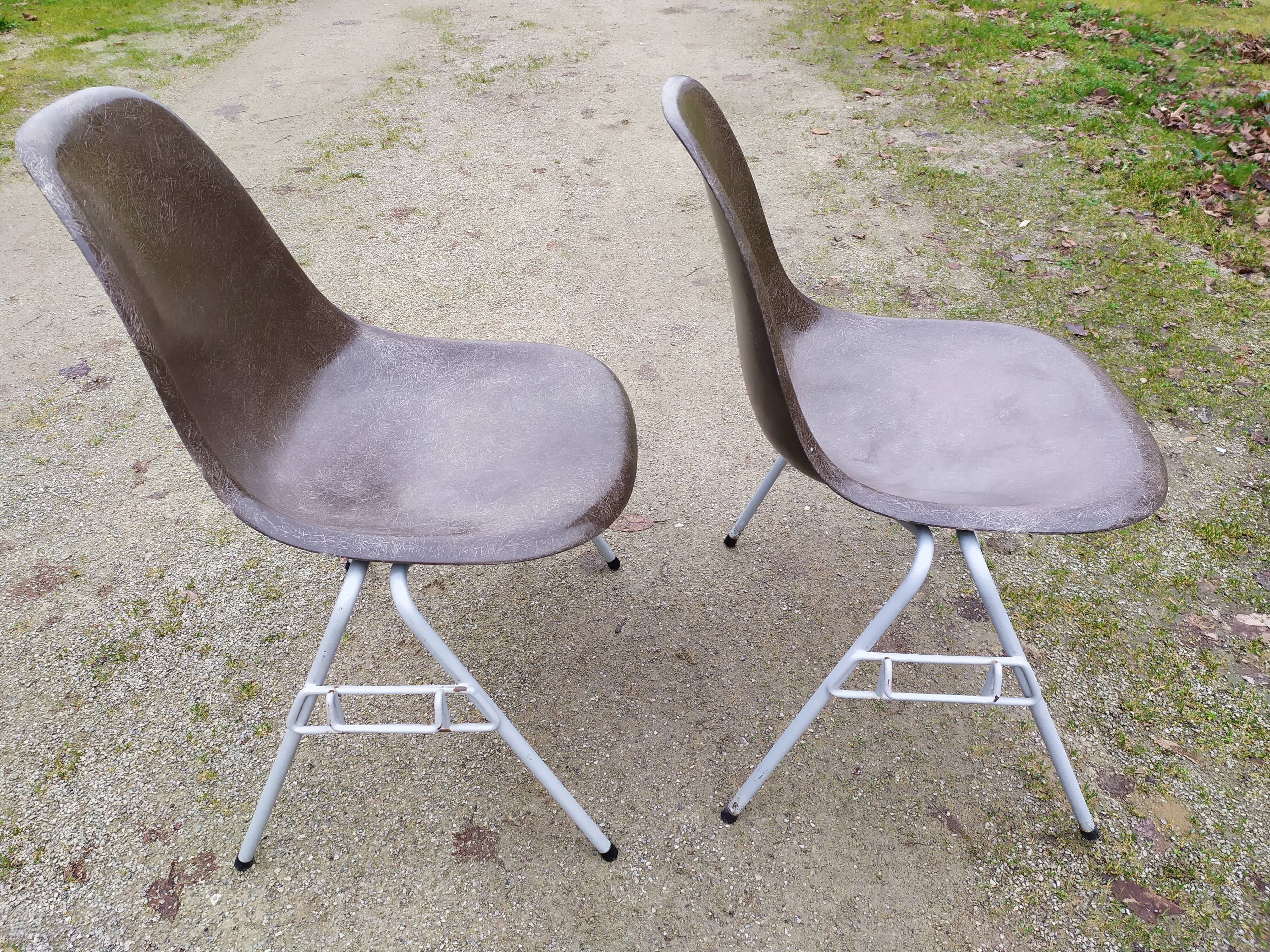 Charles and Ray Eames DSS chairs, Herman Miller, 50s-60s