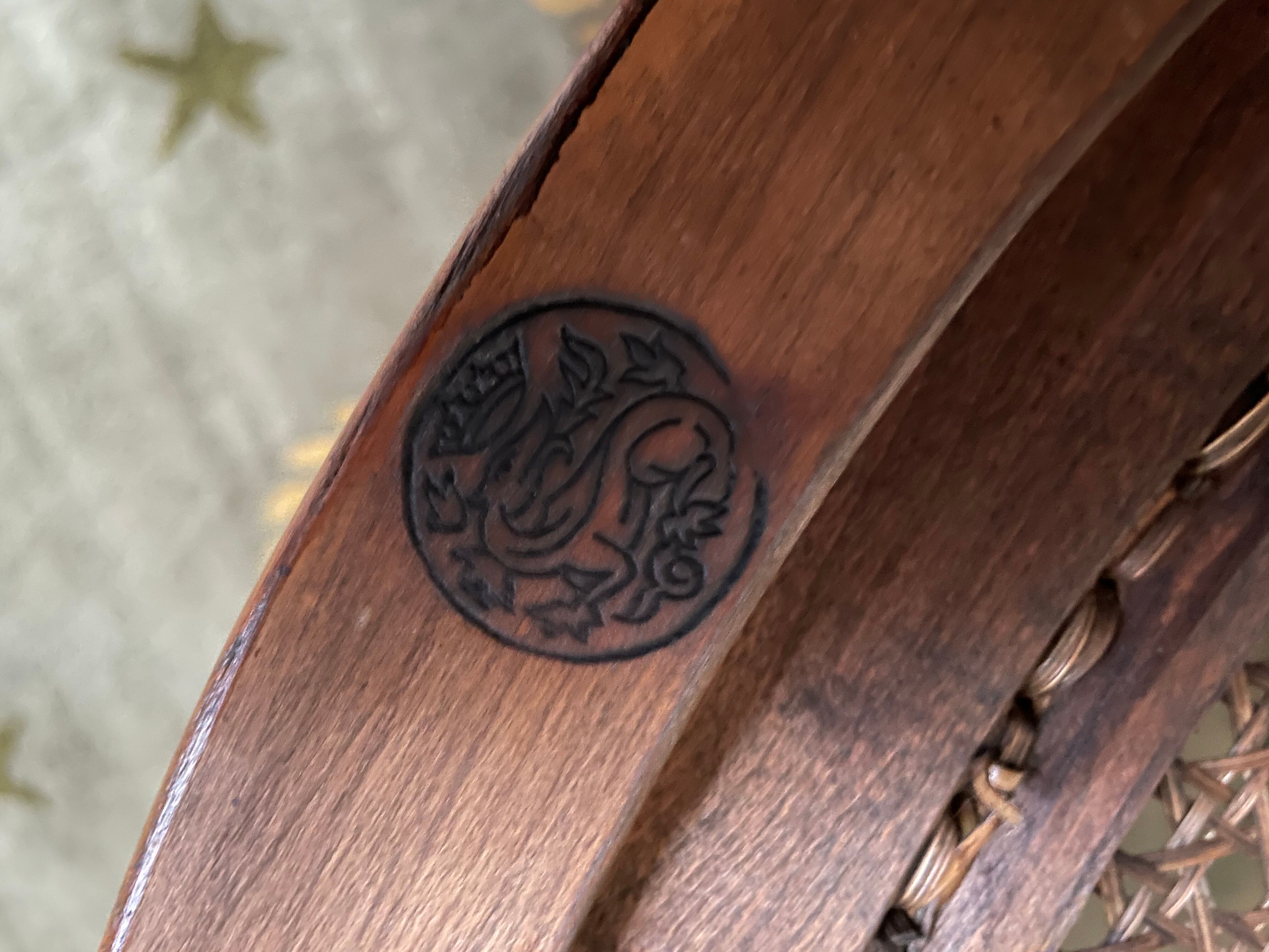 Office armchair Louis XVI cannage