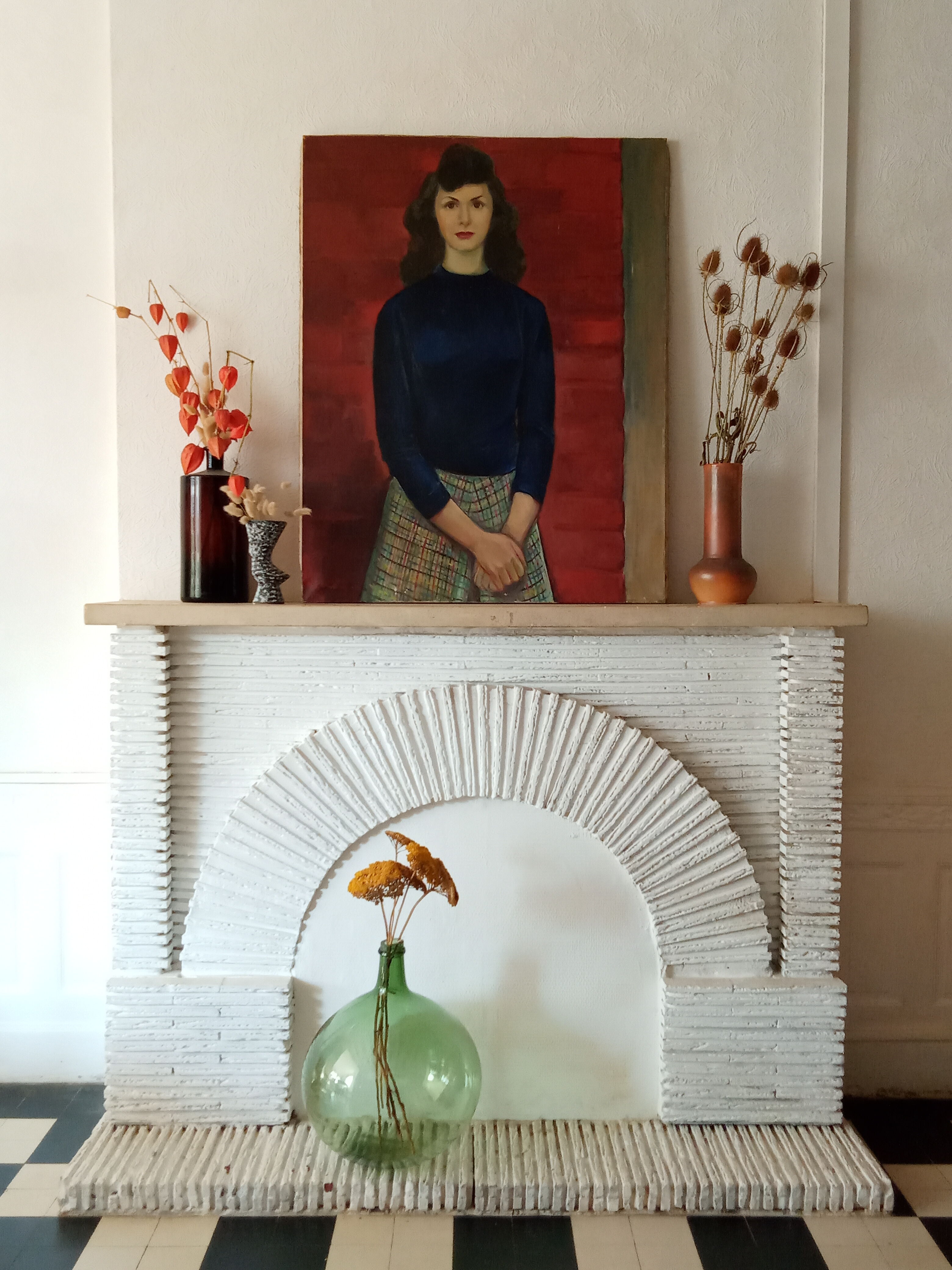 Portrait de jeune femme - 74x94cm