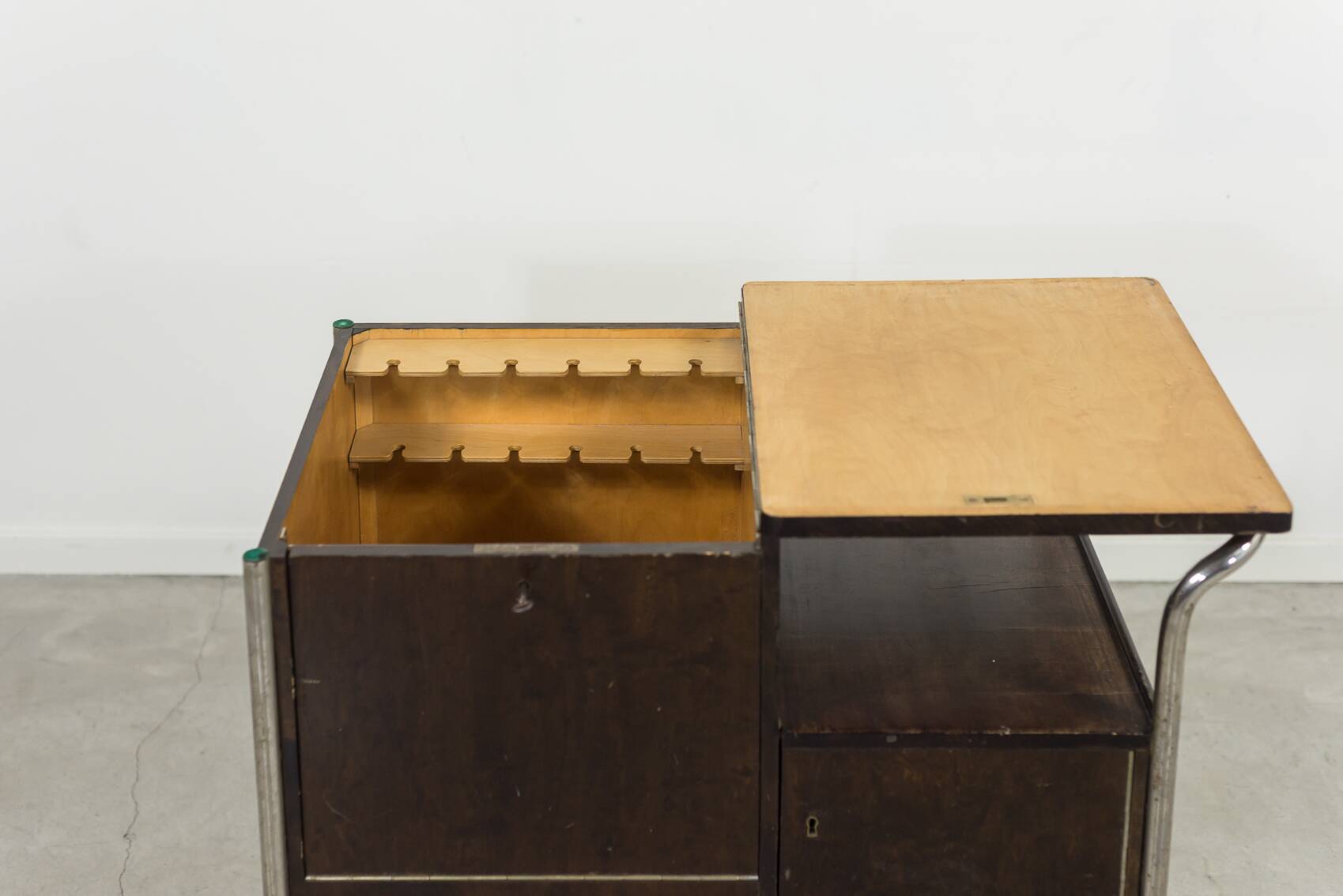 Art Deco serving trolley/bar cart, 1930's