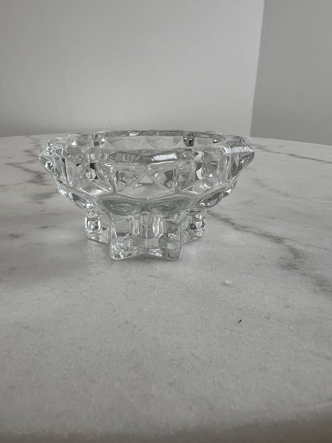 Glass candlestick