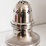 Silver-plated metal sugar shaker, sugar bowl