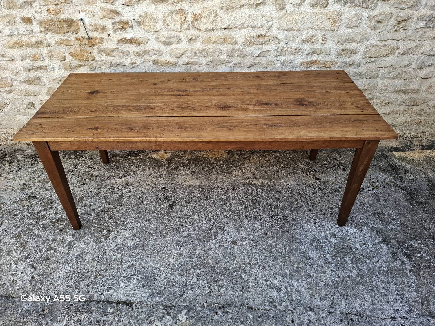 Weathered farm table