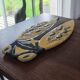 Ceramic cicada dish signed NEM