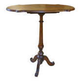 Napoleon III pedestal table in solid walnut