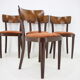 1940s Set of Four Dining Chairs ,Czechoslovakia